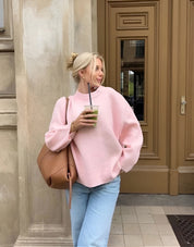 Mae Sweater | Trendy roze trui voor dames
