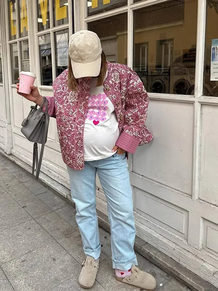 Alessia Zomerjas | Lichtgewicht Damesjas met Bloemenprint en Elegante Snit