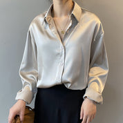 Alessia Bellucci | Luxe Zijden Blouse met Vintage Inspiratie