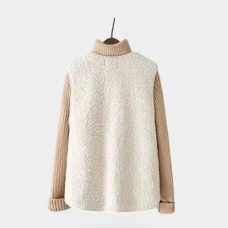 Giulia teddy gilet dames – mouwloos vest met tijdloos design