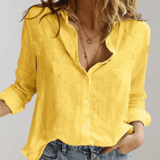 Allegra katoenen blouse dames – stijlvolle basic in diverse kleuren