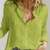 Allegra katoenen blouse dames – stijlvolle basic in diverse kleuren
