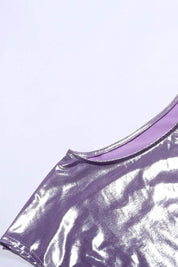 Loïs Set | Glanzende Tweedelige Dames Set met Crop Top en Wijde Broek