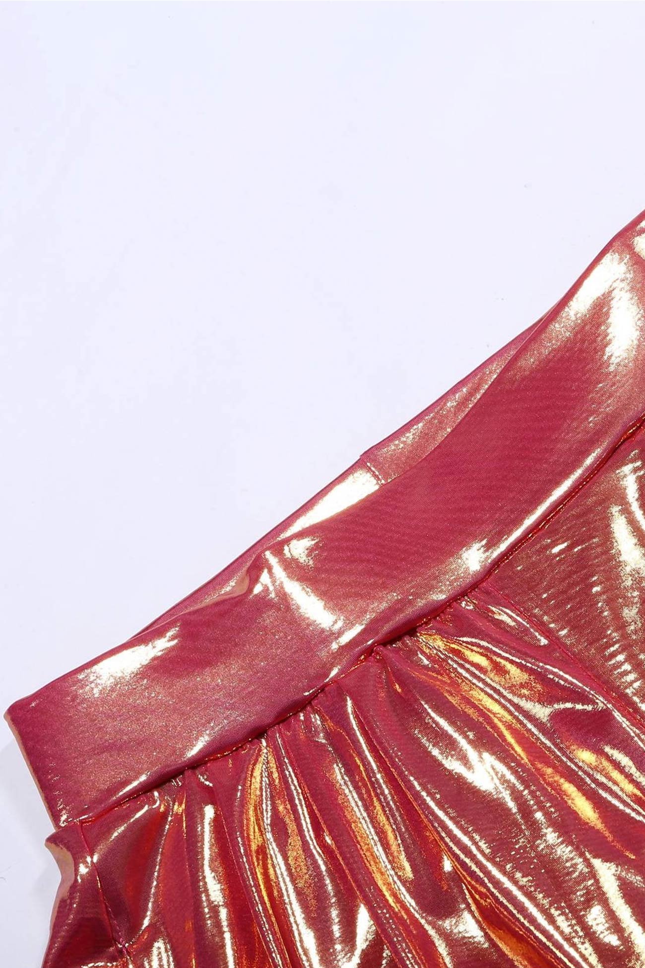 Loïs Set | Glanzende Tweedelige Dames Set met Crop Top en Wijde Broek