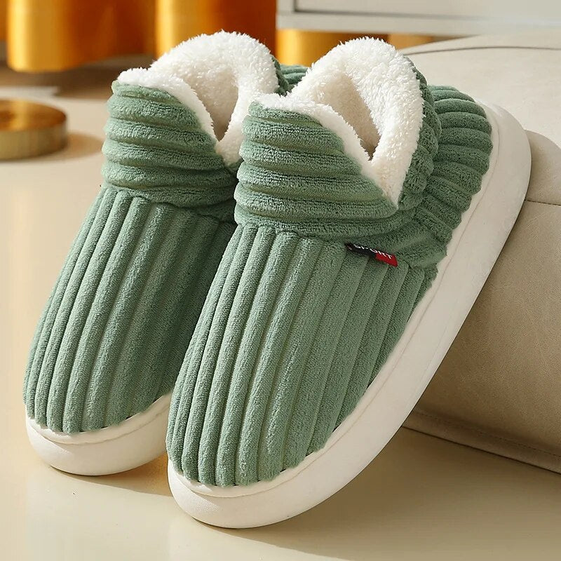 Giulia CozyCuddle Slippers Dames – Warme Pantoffels met Zacht Sherpa Fleece & Antislipzool
