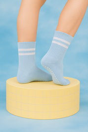 SEM Antislip pilates sokken dames – zachte grip sokken voor yoga & wintertraining