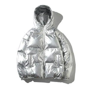 Leonardo Winddichte metallic puffer winterjas heren – warme en waterafstotende jas voor koude dagen
