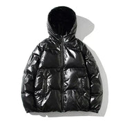 Leonardo Winddichte metallic puffer winterjas heren – warme en waterafstotende jas voor koude dagen