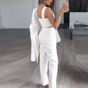 NoudsBlazer Set | 3-Delige Blazer Set met Top, Broek en Blazer voor een Tijdloze Look