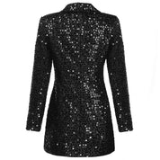 Valencia Elegance-Blazer rok | Luxe Blazerjurk met Glinsterende Afwerking en Flatterende Pasvorm