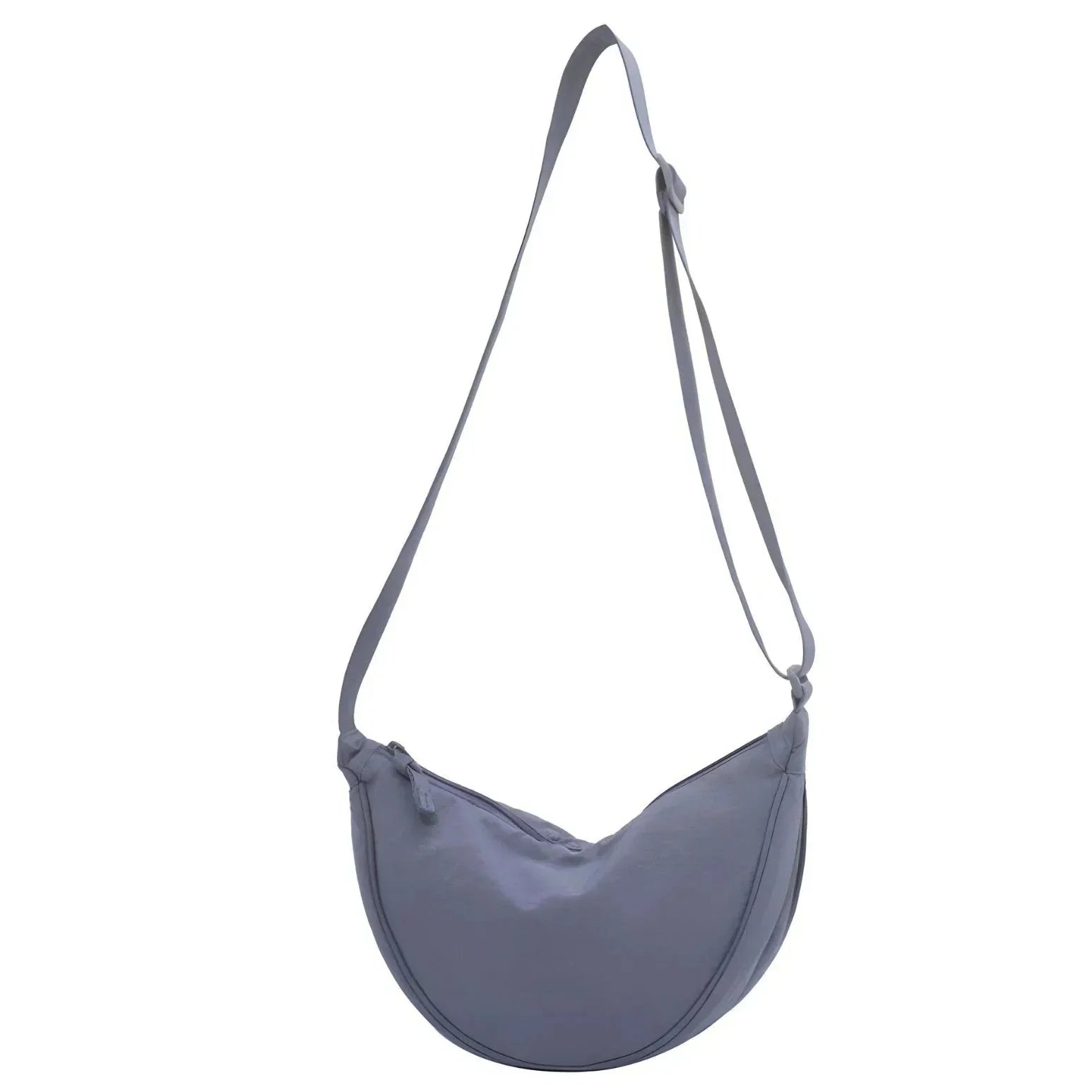 Cleo | Crossbody Tas Dames Halfmaan - Lichtgewicht, Veelzijdig en Stijlvol - Zwart / Creme / Oranje