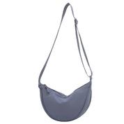Cleo | Crossbody Tas Dames Halfmaan - Lichtgewicht, Veelzijdig en Stijlvol - Zwart / Creme / Oranje