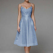 Florine Jurk | Elegante Cocktailjurk met Open Rug en Verfijnde Pasvorm