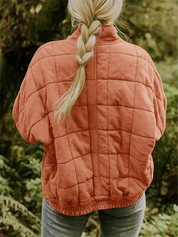 Tussenjas Dames Gewatteerd | Blokpatroon Jas Casual En Warm – Elara Nordvik