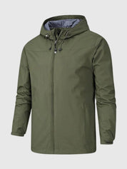 Heren Jacket met Capuchon en Volledige Rits