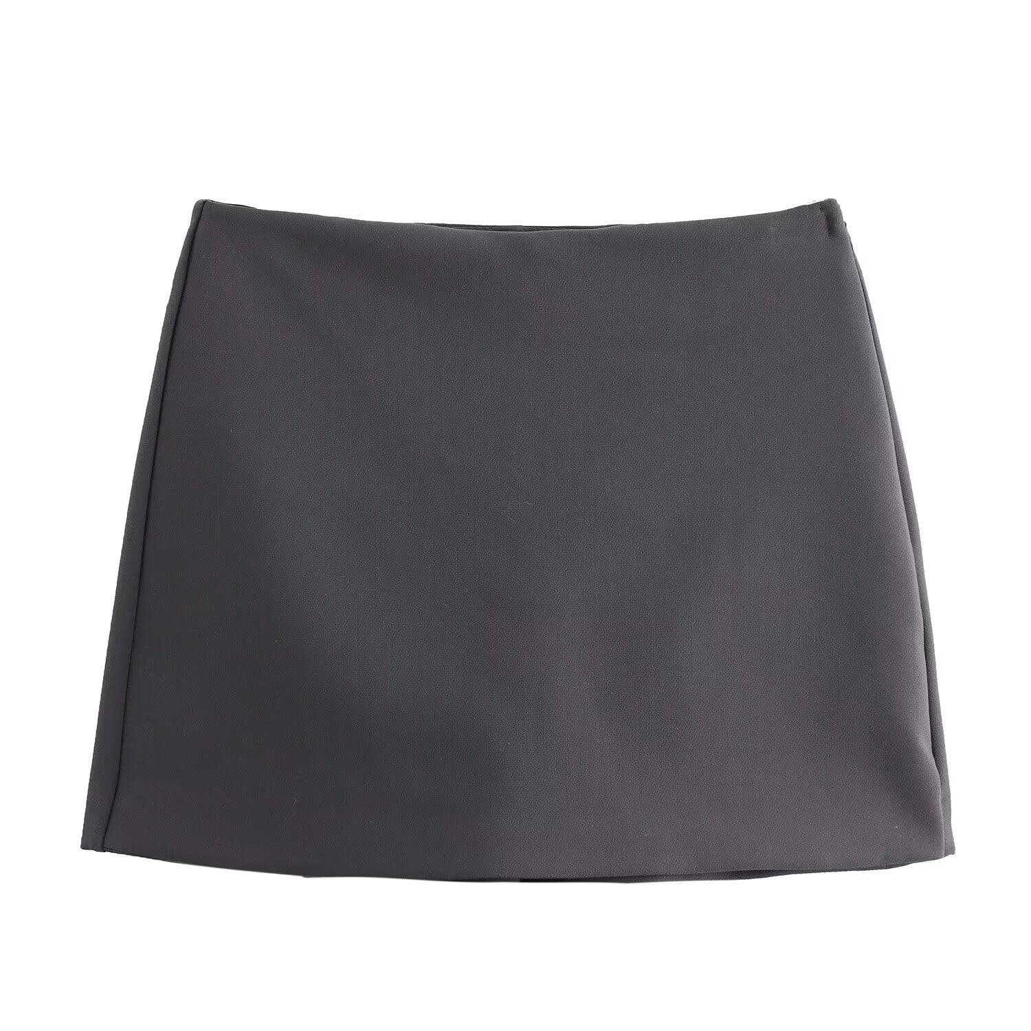 Lucia Skort | Satijnen Skort met Hoge Taille in Burgundy of Mocha Mousse