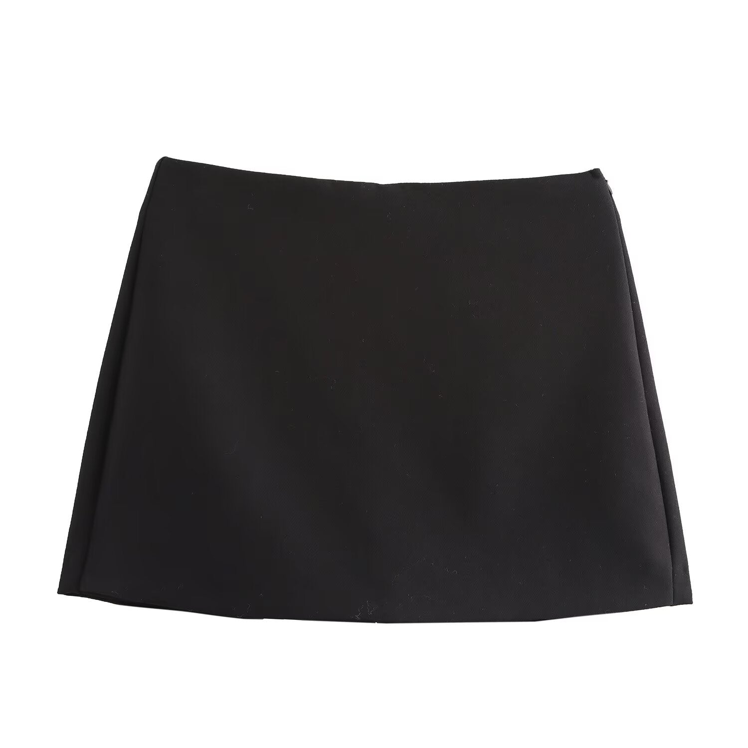 Lucia Skort | Satijnen Skort met Hoge Taille in Burgundy of Mocha Mousse