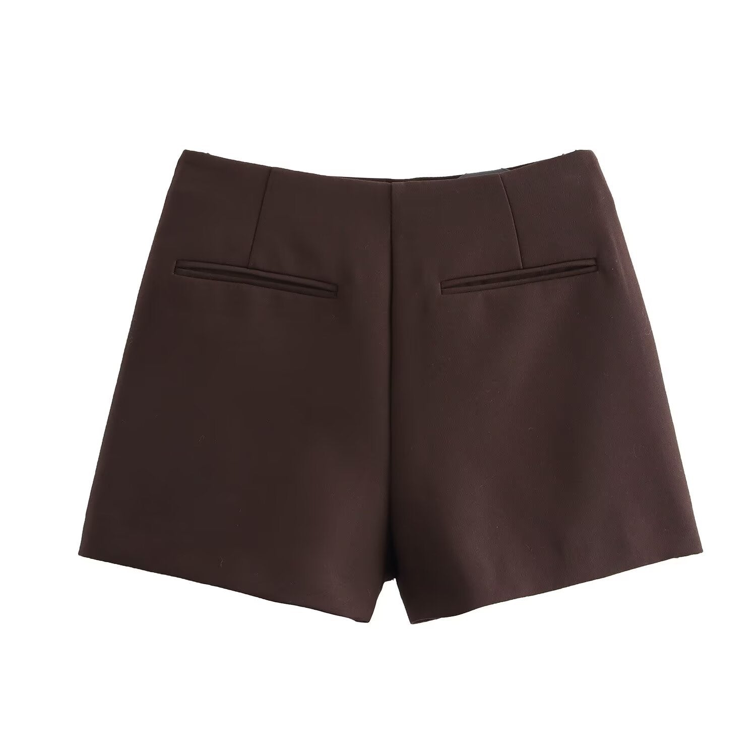 Lucia Skort | Satijnen Skort met Hoge Taille in Burgundy of Mocha Mousse