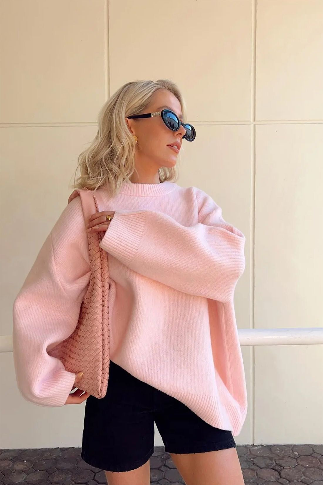 Mae Sweater | Trendy roze trui voor dames