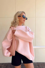 Mae Sweater | Trendy roze trui voor dames