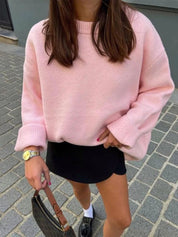 Mae Sweater | Trendy roze trui voor dames