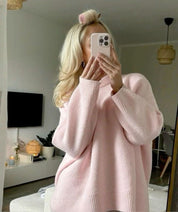 Mae Sweater | Trendy roze trui voor dames