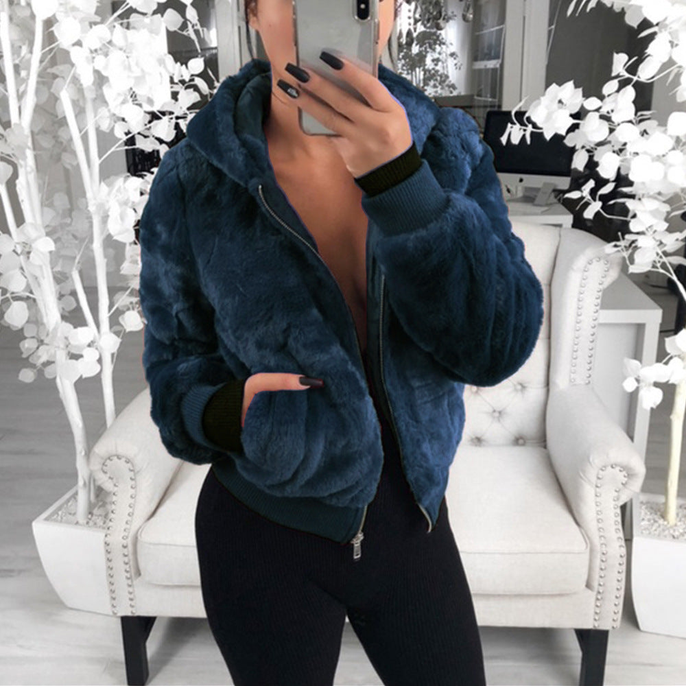 Amélia Laurent | Luxe Kunstbont Bomberjack voor Dames