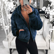 Amélia Laurent | Luxe Kunstbont Bomberjack voor Dames