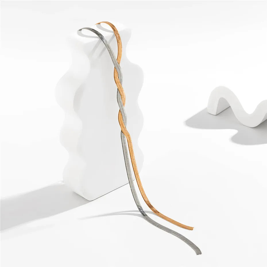 Isabella Bellucci | Verstelbare Slangenketting in Goud of Zilver