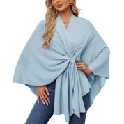 Lucia Bellanova | Luxe Dames Wikkel Poncho met Tailleband