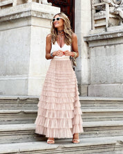 Tule Maxi Rok Dames met Elastische Tailleband - Valentina Beretti