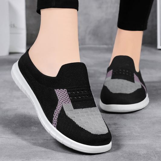 Elena Orthoshoes | Gebreide Mesh Slip-On Schoenen met Orthopedische Ondersteuning