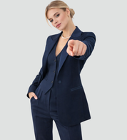 Driedelig Damespak met Blazer, Vest en Pantalon, Zakelijk en Elegant - Valentina Conti