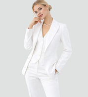 Driedelig Damespak met Blazer, Vest en Pantalon, Zakelijk en Elegant - Valentina Conti