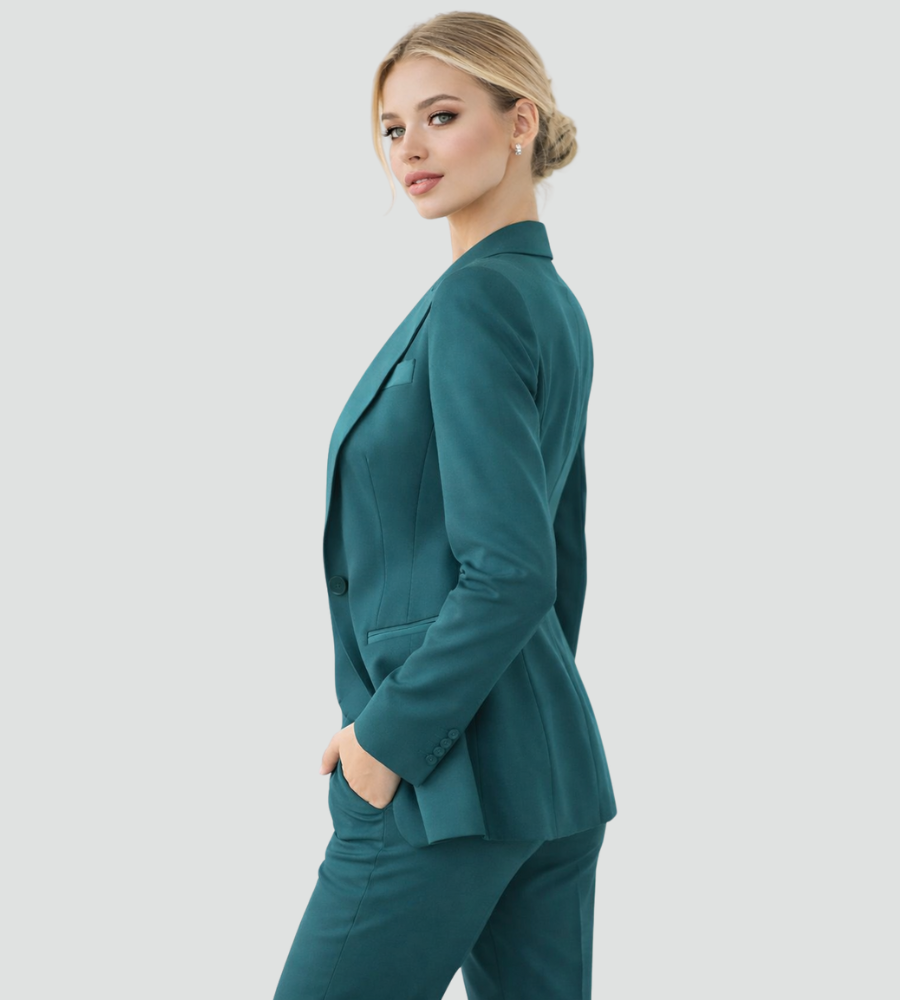 Driedelig Damespak met Blazer, Vest en Pantalon, Zakelijk en Elegant - Valentina Conti