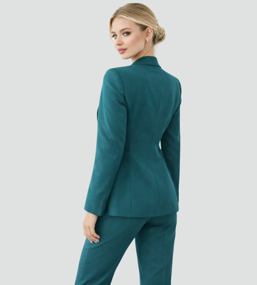 Driedelig Damespak met Blazer, Vest en Pantalon, Zakelijk en Elegant - Valentina Conti