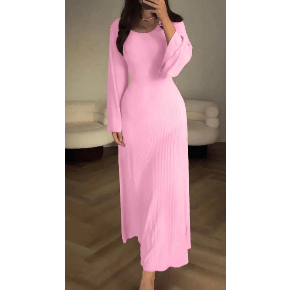 Eliana Jurk | Elegante Maxi-Jurk met Vloeiende Stof en Tijdloze Details