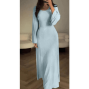 Eliana Jurk | Elegante Maxi-Jurk met Vloeiende Stof en Tijdloze Details