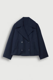 Dames Korte Jas Dubbele Knopen Getailleerd Klassiek - Donkerblauw / Olijfgroen / Camel - Maelen