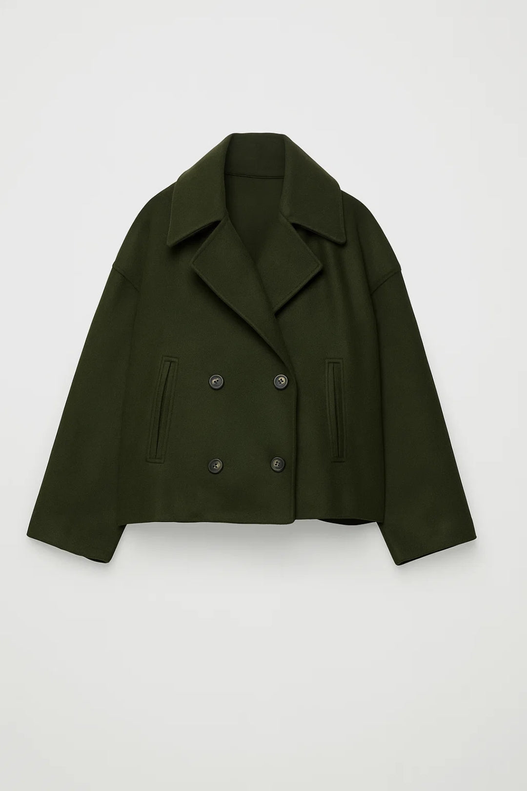 Dames Korte Jas Dubbele Knopen Getailleerd Klassiek - Donkerblauw / Olijfgroen / Camel - Maelen