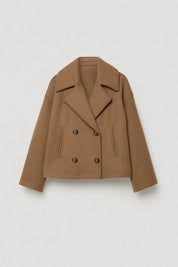 Dames Korte Jas Dubbele Knopen Getailleerd Klassiek - Donkerblauw / Olijfgroen / Camel - Maelen