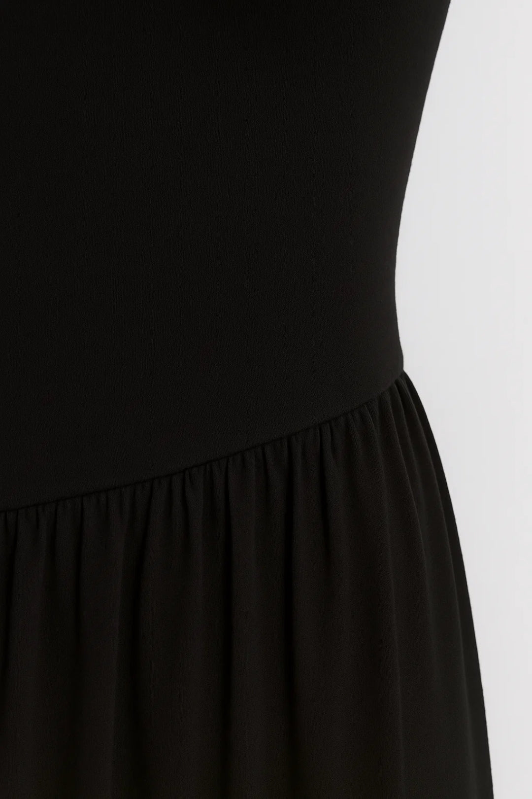 Strapless Skater Mini Jurk Dames Uitlopende Rok Feest - Zwart / Zwart-Beige - Maelen