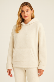 Sofia Verdi teddy huispak – zacht dames huispak met hoodie en broek voor ultiem comfort