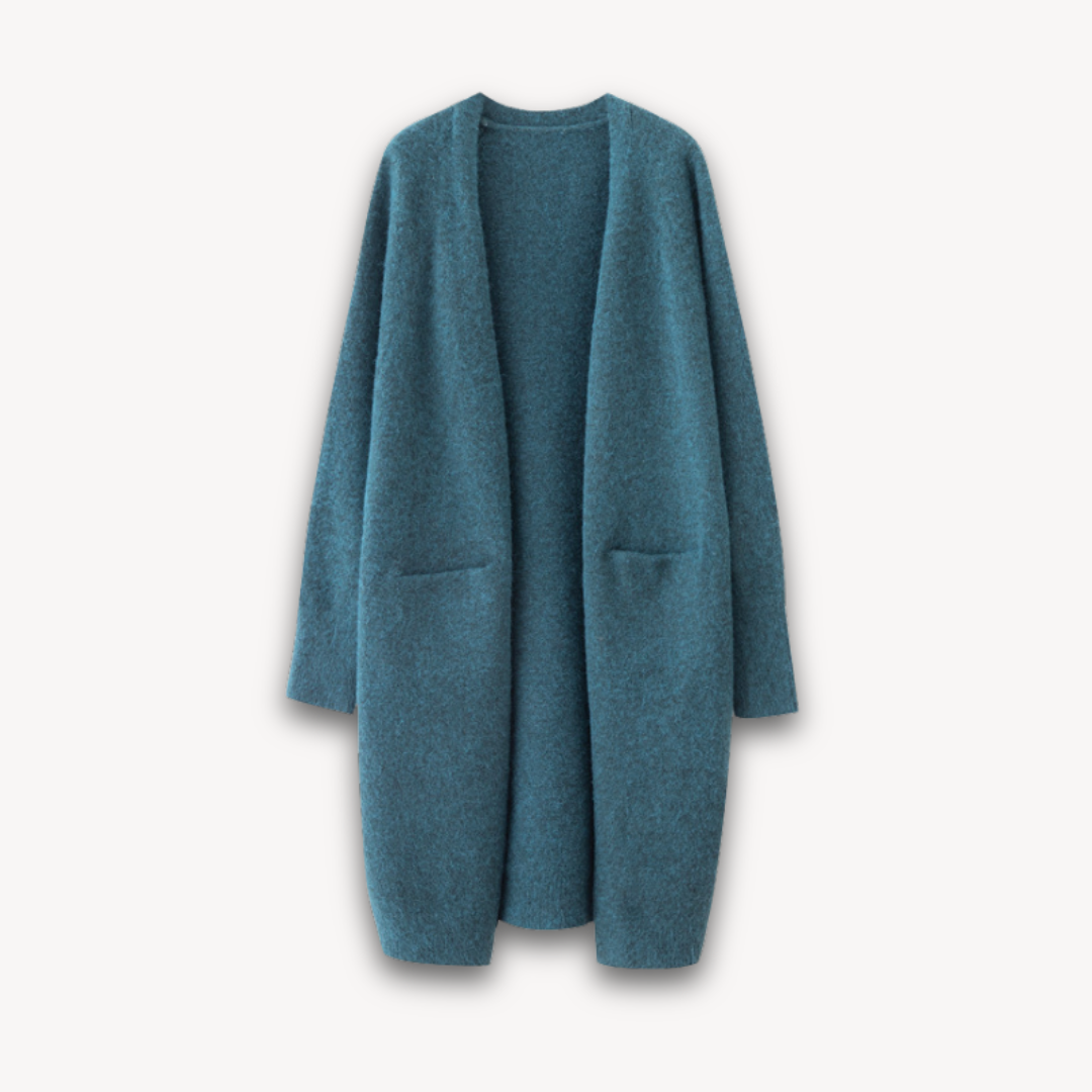 Lange Dames Cashmere Cardigan – Luxueus Vest met Open Voorkant voor Voorjaar en Zomer | Elisabetta Morelli