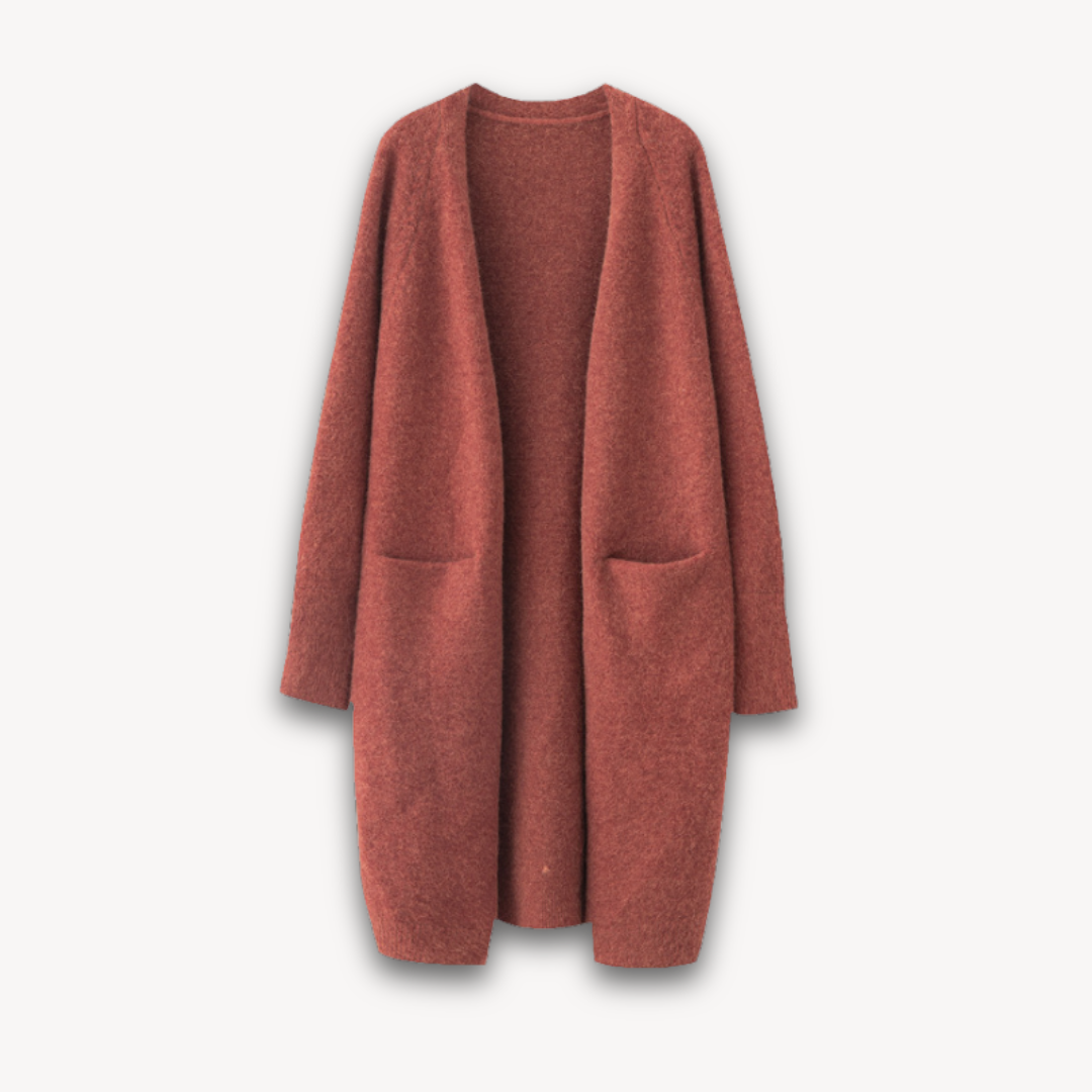 Lange Dames Cashmere Cardigan – Luxueus Vest met Open Voorkant voor Voorjaar en Zomer | Elisabetta Morelli