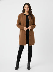 Vittoria Lange dames winterjas met zachte voering – stijlvolle warme jas voor koude dagen