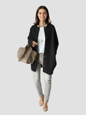 Vittoria Lange dames winterjas met zachte voering – stijlvolle warme jas voor koude dagen