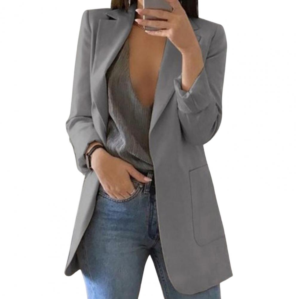 Giulia Blazer | Lange Dames Blazer met Elegante Pasvorm en Luxe Stof