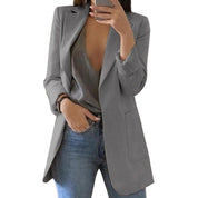 Giulia Blazer | Lange Dames Blazer met Elegante Pasvorm en Luxe Stof