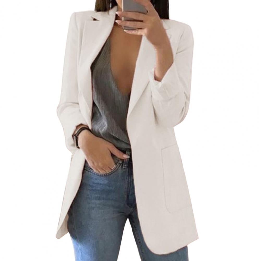 Giulia Blazer | Lange Dames Blazer met Elegante Pasvorm en Luxe Stof